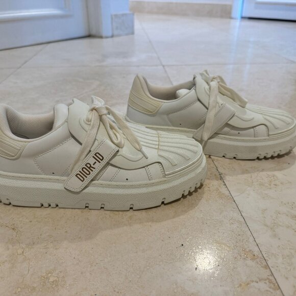 DIOR STAR SNEAKER Unboxing White Calfskin and Suede - YouTube Christian dior White Sneakers